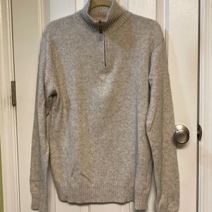 J. Crew Men’s Cotton/Cashmere Blend Sweater Grey